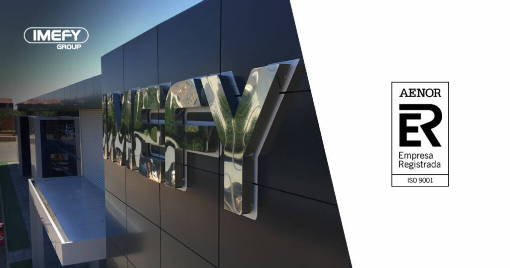 IMEFY logra el certificado nº 30 del Sistema de Gestión de Calidad