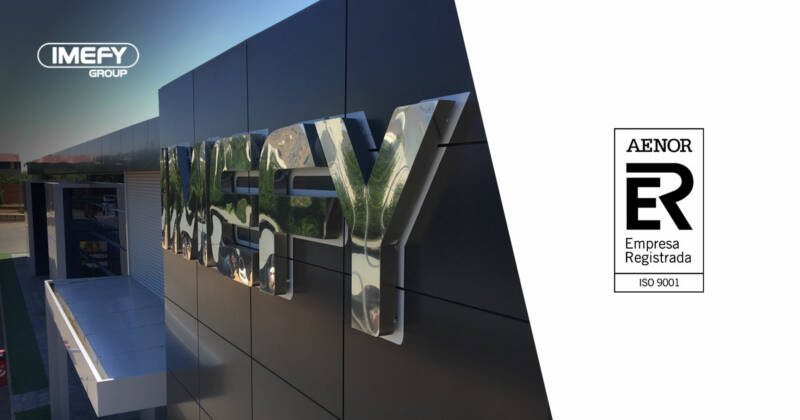 IMEFY logra el certificado nº 30 del Sistema de Gestión de Calidad